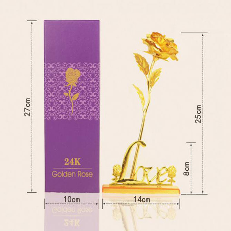 Best_Valentine_Gift_Of_2019‎_rose_bear_love_cadeau_24k_gold_flower