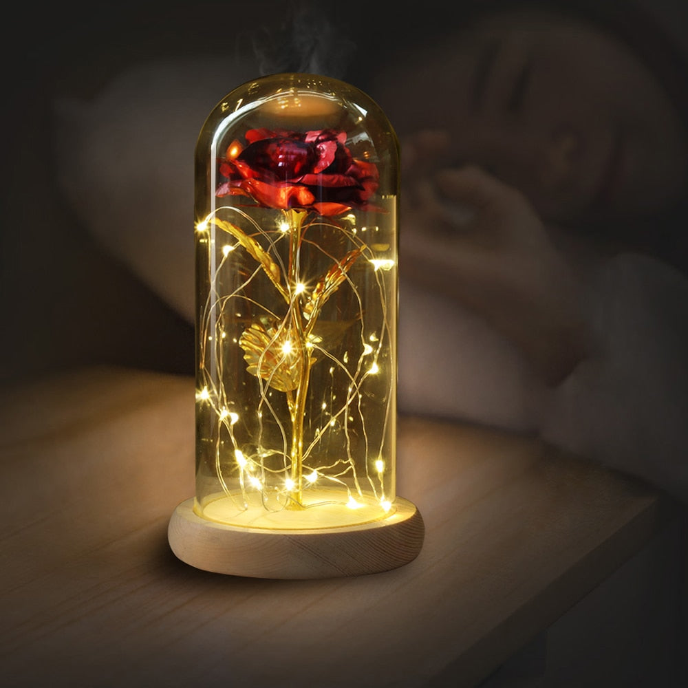 LED Gold Rose