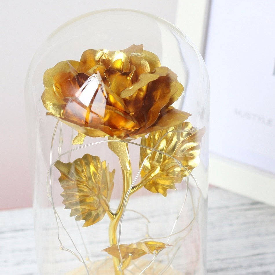 LED Gold Rose