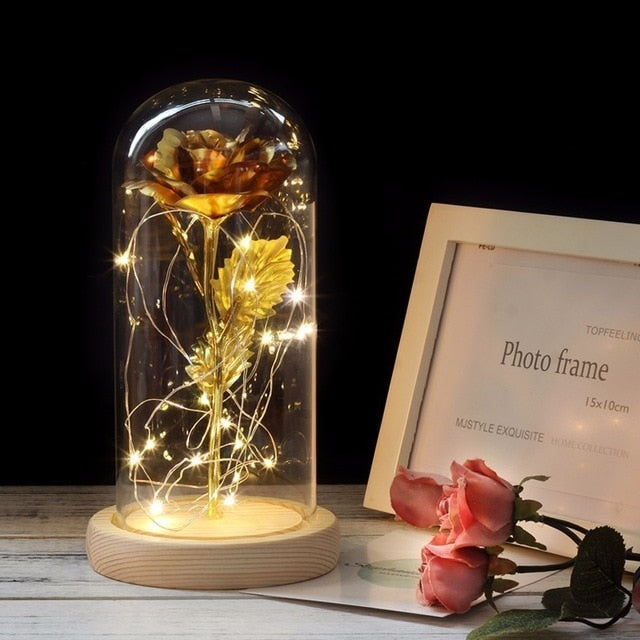 LED Gold Rose