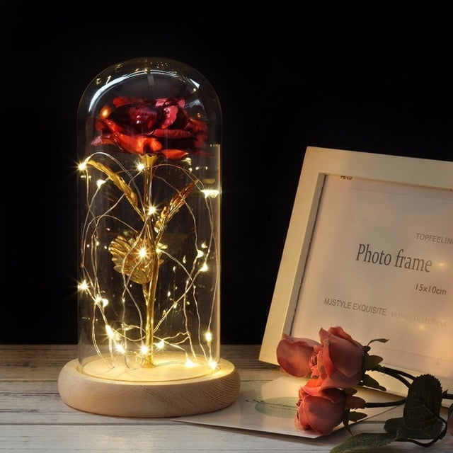 LED Gold Rose