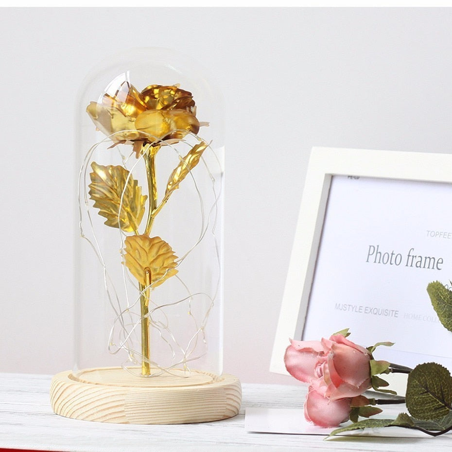 LED Gold Rose